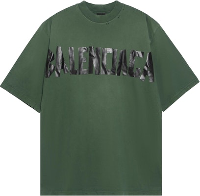 Balenciaga Camiseta Verde Logo SS24 Cuello Redondo Ajuste Regular 739784TQVQ83004 Buy Balenciaga Camiseta Verde Logo SS24 Cuello Redondo Ajuste Regular 739784TQVQ83004