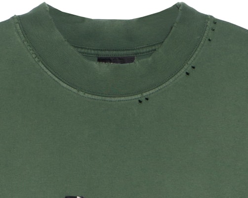 Balenciaga Camiseta Verde Logo SS24 Cuello Redondo Ajuste Regular 739784TQVQ83004 3