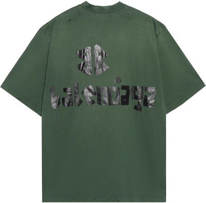 Balenciaga Camiseta Verde Logo SS24 Cuello Redondo Ajuste Regular 739784TQVQ83004 Lookbook Balenciaga Camiseta Verde Logo SS24 Cuello Redondo Ajuste Regular 739784TQVQ83004