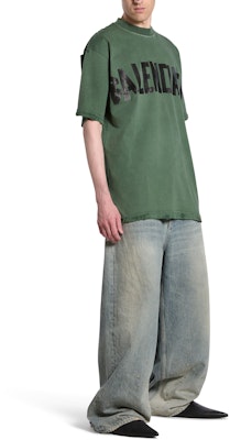 Balenciaga Camiseta Verde Logo SS24 Cuello Redondo Ajuste Regular 739784TQVQ83004 Purchase Balenciaga Camiseta Verde Logo SS24 Cuello Redondo Ajuste Regular 739784TQVQ83004