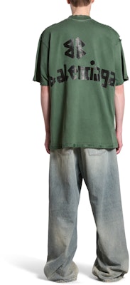 Balenciaga Camiseta Verde Logo SS24 Cuello Redondo Ajuste Regular 739784TQVQ83004 Details for Balenciaga Camiseta Verde Logo SS24 Cuello Redondo Ajuste Regular 739784TQVQ83004