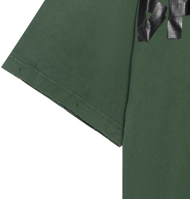 Balenciaga Camiseta Verde Logo SS24 Cuello Redondo Ajuste Regular 739784TQVQ83004 2