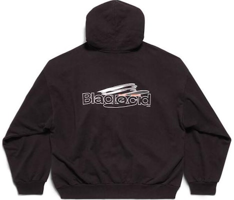 巴黎世家 SS24 Logo印花连帽衫 男女同款宽松版 黑色. 767877TQVF99034 Lookbook 巴黎世家 SS24 Logo印花连帽衫 男女同款宽松版 黑色. 767877TQVF99034