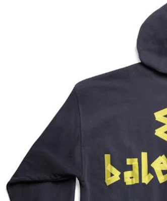 巴黎世家 SS24 藍色加大版印花連帽衫 男女款 744441TOVB14140 Sizing 巴黎世家 SS24 藍色加大版印花連帽衫 男女款 744441TOVB14140