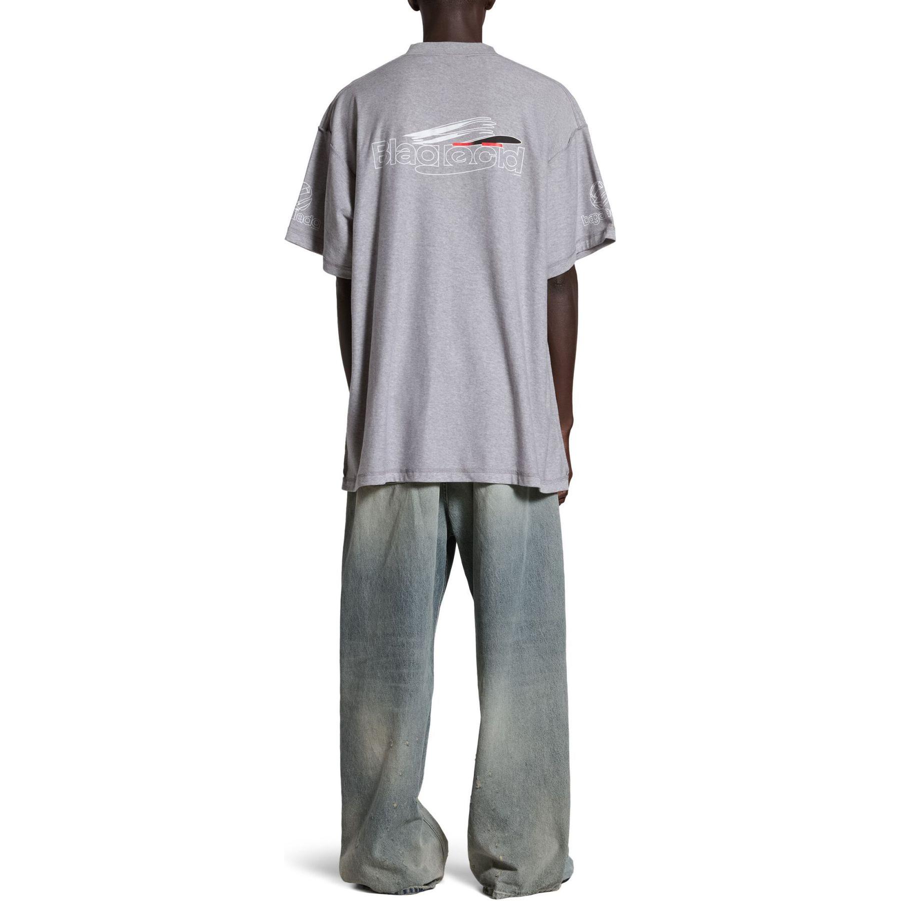 Balenciaga SS24 Logo Print Oversized T-Shirt Unisex Grey 787358TQVG11380 圖 6