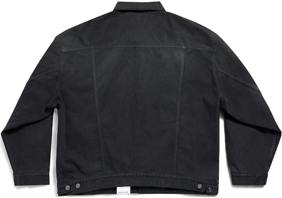 巴黎世家 SS24 男女同款宽松版黑色丹宁夹克. 767947TNW111672 Lookbook 巴黎世家 SS24 男女同款宽松版黑色丹宁夹克. 767947TNW111672