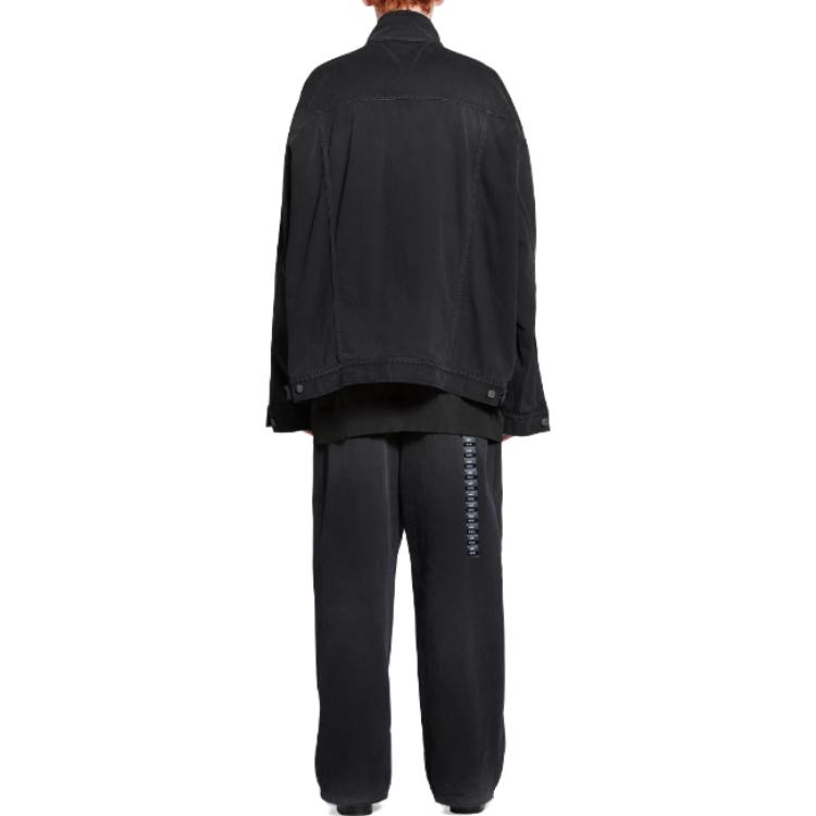 Purchase 巴黎世家 SS24 男女同款宽松版黑色丹宁夹克. 767947TNW111672