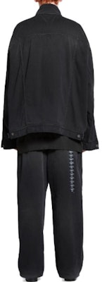 巴黎世家 SS24 男女同款宽松版黑色丹宁夹克. 767947TNW111672 Purchase 巴黎世家 SS24 男女同款宽松版黑色丹宁夹克. 767947TNW111672