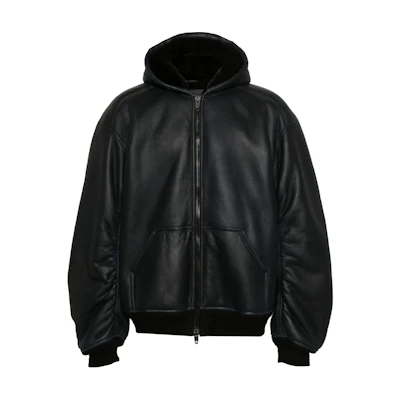 Balenciaga SS24 Loose Fit Midnight Blue Zip-Up Hoodie Jacket 790242TQS06-MIDNIGHTBLUE