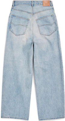 Balenciaga SS24 中腰寬鬆水洗丹寧牛仔褲 男女款 - 藍色 773763TJW794076 Lookbook Balenciaga SS24 中腰寬鬆水洗丹寧牛仔褲 男女款 - 藍色 773763TJW794076