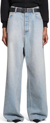 Balenciaga SS24 中腰寬鬆水洗丹寧牛仔褲 男女款 - 藍色 773763TJW794076 Purchase Balenciaga SS24 中腰寬鬆水洗丹寧牛仔褲 男女款 - 藍色 773763TJW794076