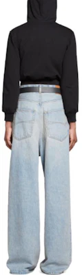 Balenciaga SS24 中腰寬鬆水洗丹寧牛仔褲 男女款 - 藍色 773763TJW794076 Details for Balenciaga SS24 中腰寬鬆水洗丹寧牛仔褲 男女款 - 藍色 773763TJW794076