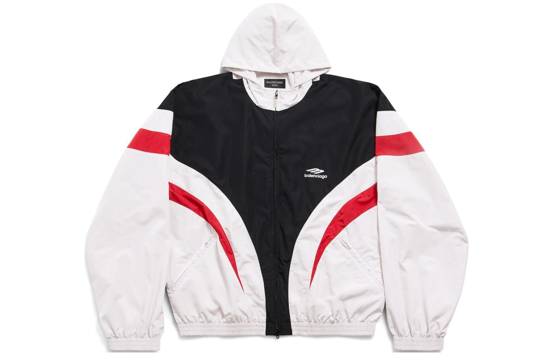 Balenciaga SS24 Multicolor Logo Print Loose Fit Hoodie Jacket Unisex. 790754TPQ389016