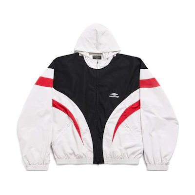 Balenciaga SS24 Multicolor Logo Print Loose Fit Hoodie Jacket Unisex. 790754TPQ389016