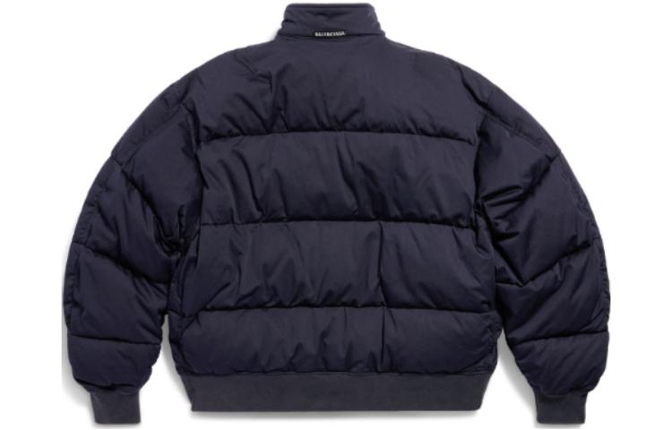 Lookbook Balenciaga SS24 海軍藍羅紋修飾外套 男女休閒寬鬆西裝外套 768914TBP014063