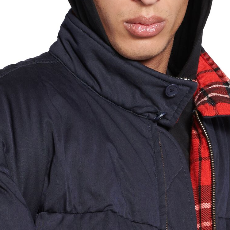 Sizing Balenciaga SS24 海軍藍羅紋修飾外套 男女休閒寬鬆西裝外套 768914TBP014063