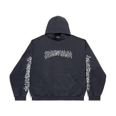 Balenciaga SS24 New Year Letter Print Hoodie Unisex Oversized Fit. 739024TPVO41569