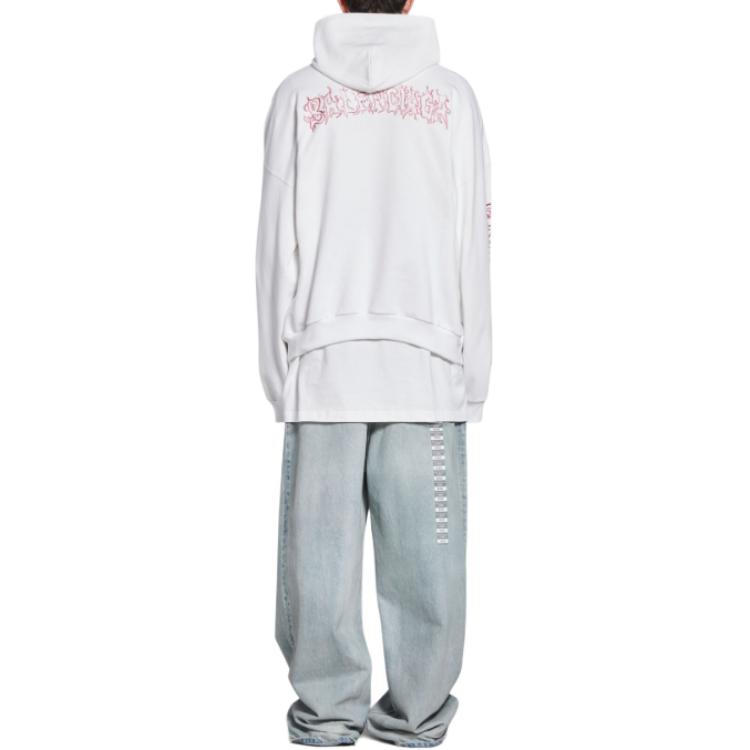 Details for Balenciaga SS24 Hoodie Cetakan Huruf Tahun Baru Unisex Oversaiz. 739024TPVO41569