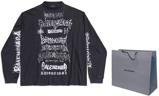 バレンシアガ SS24 新年レタープリント オーバーサイズ ユニセックス 長袖Tシャツ 699191TPVO31569 Shop バレンシアガ SS24 新年レタープリント オーバーサイズ ユニセックス 長袖Tシャツ 699191TPVO31569