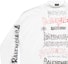 Cheap Balenciaga SS24 Baju Lengan Panjang Unisex Putih Cetakan Surat Tahun Baru. 699191TPVO29065