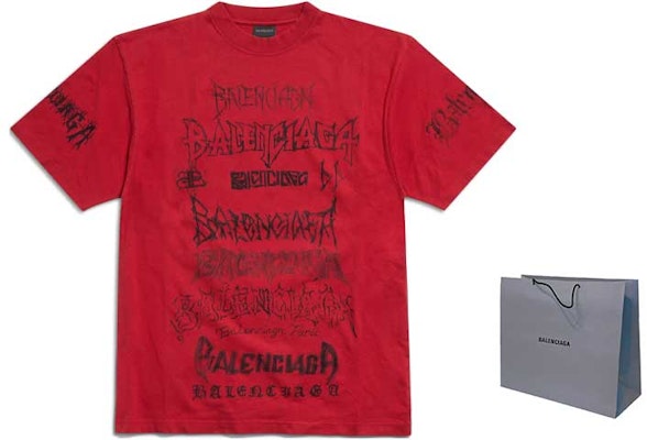 발렌시아가 SS24 새해 로고 프린트 루즈핏 크루넥 티셔츠 641675TPVO31569 3