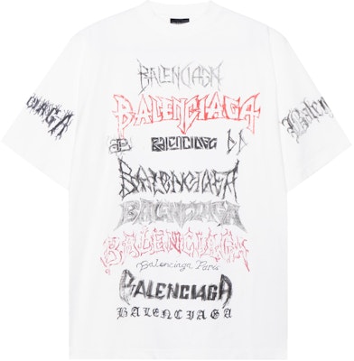 Balenciaga SS24 New Year Logo Print Crewneck Loose T-Shirt White Fashion. 641675TPVO29065 Order Balenciaga SS24 New Year Logo Print Crewneck Loose T-Shirt White Fashion. 641675TPVO29065