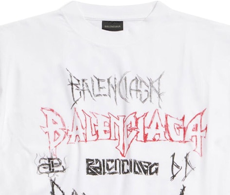 Balenciaga SS24 New Year Logo Print Crewneck Loose T-Shirt White Fashion. 641675TPVO29065 Purchase Balenciaga SS24 New Year Logo Print Crewneck Loose T-Shirt White Fashion. 641675TPVO29065