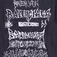 Sizing Balenciaga SS24 New Year Logo Print Crewneck Loose Fit T-Shirt 641675TPVO31569