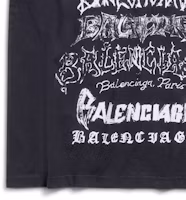 Cheap Balenciaga SS24 New Year Logo Print Crewneck Loose Fit T-Shirt 641675TPVO31569