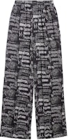 Balenciaga SS24 New Year Logo Print Relaxed Fit Casual Pants - 658883TPLE71000 Balenciaga SS24 New Year Logo Print Relaxed Fit Casual Pants - 658883TPLE71000