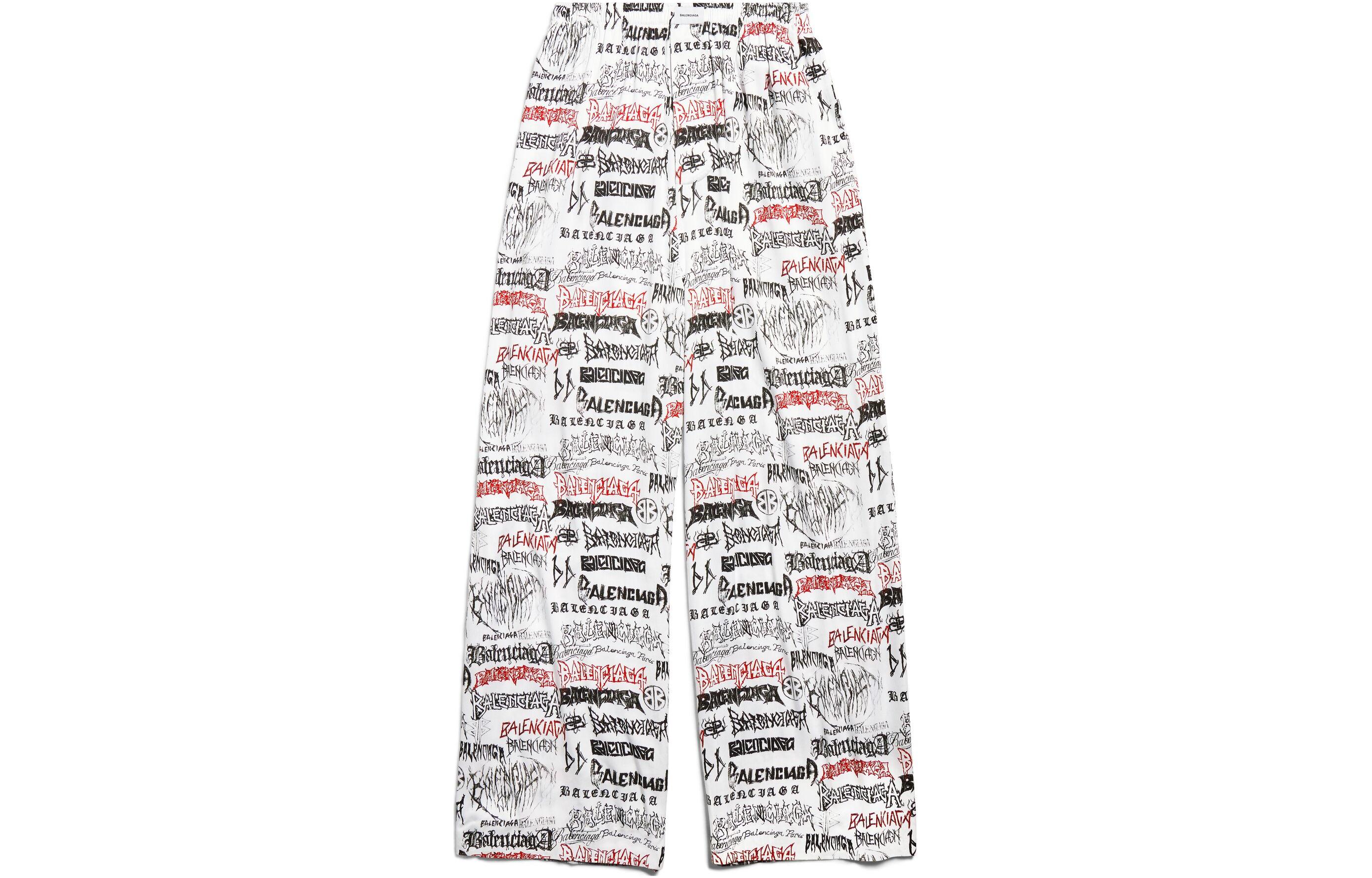 Order Balenciaga SS24 新年標誌印花寬鬆休閒褲 658883TPLE71000