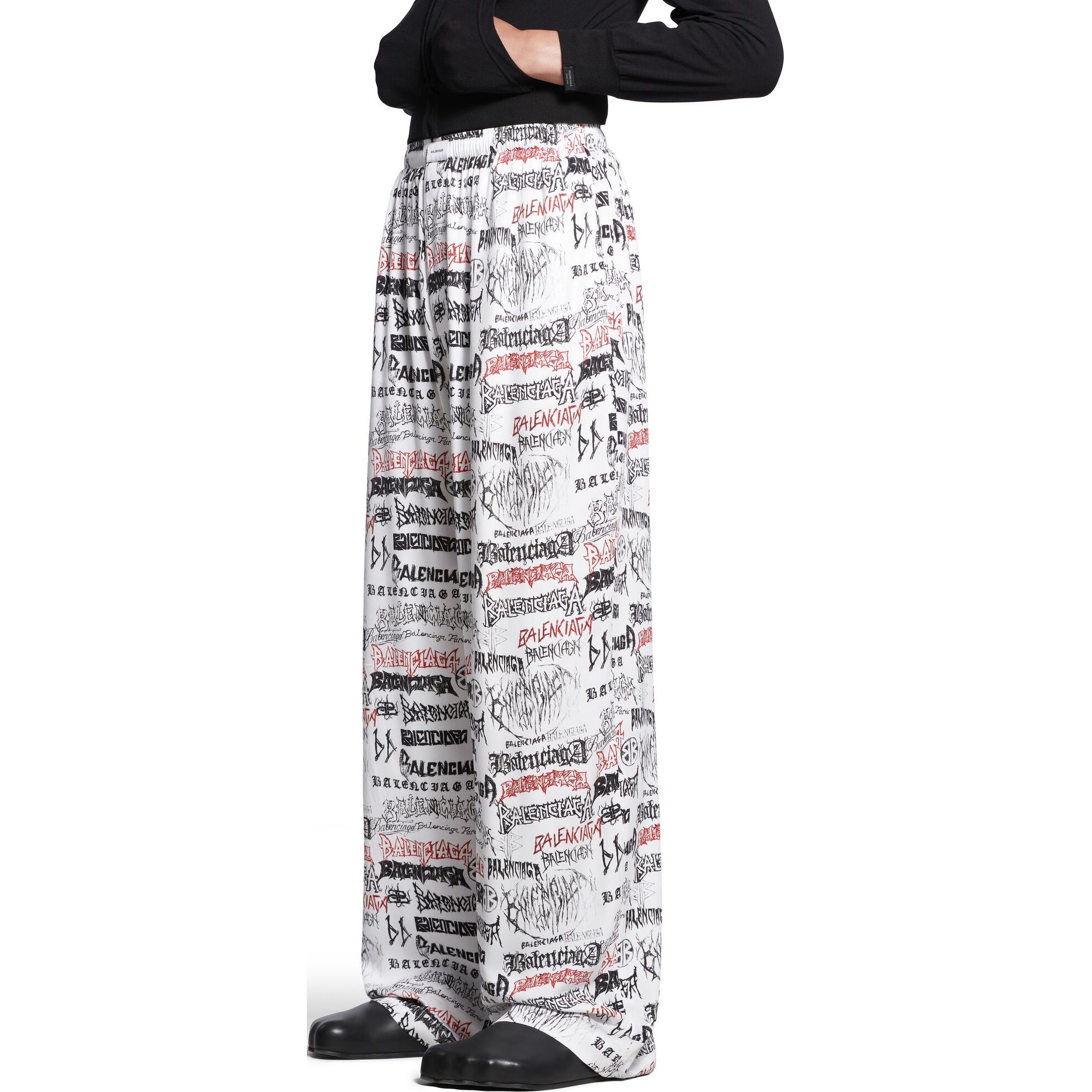 Sizing Balenciaga SS24 新年標誌印花寬鬆休閒褲 658883TPLE71000