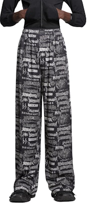 Balenciaga SS24 新年標誌印花寬鬆休閒褲 658883TPLE71000 2