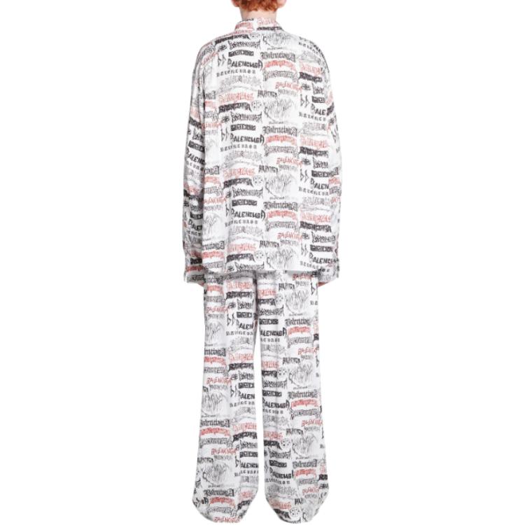 Balenciaga SS24 New Year Logo Print Shirt  Loose Fit. 662983TPLE71000 圖 4