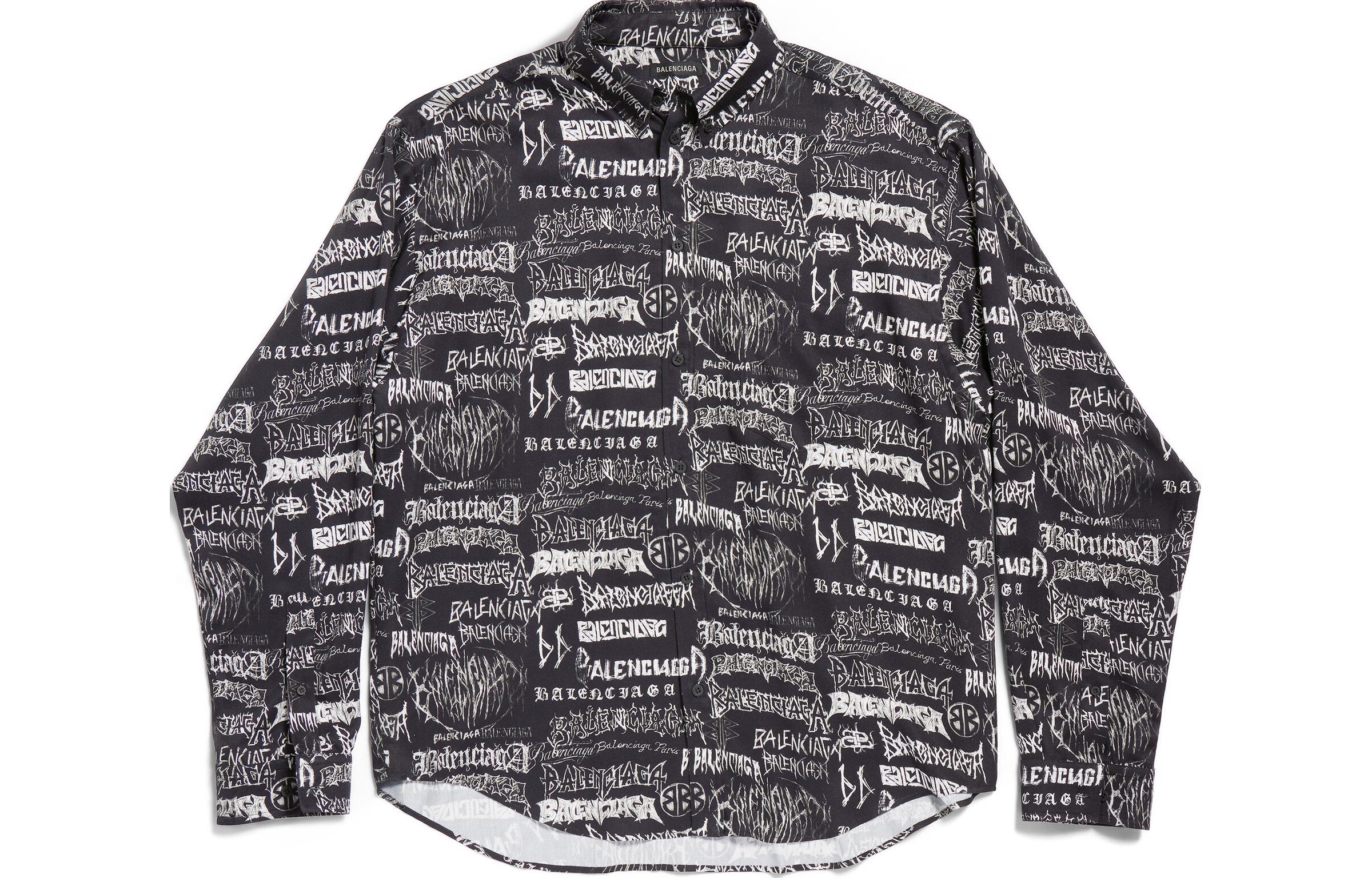 Balenciaga SS24 New Year Logo Print Shirt  Loose Fit. 662983TPLE71000 圖 7