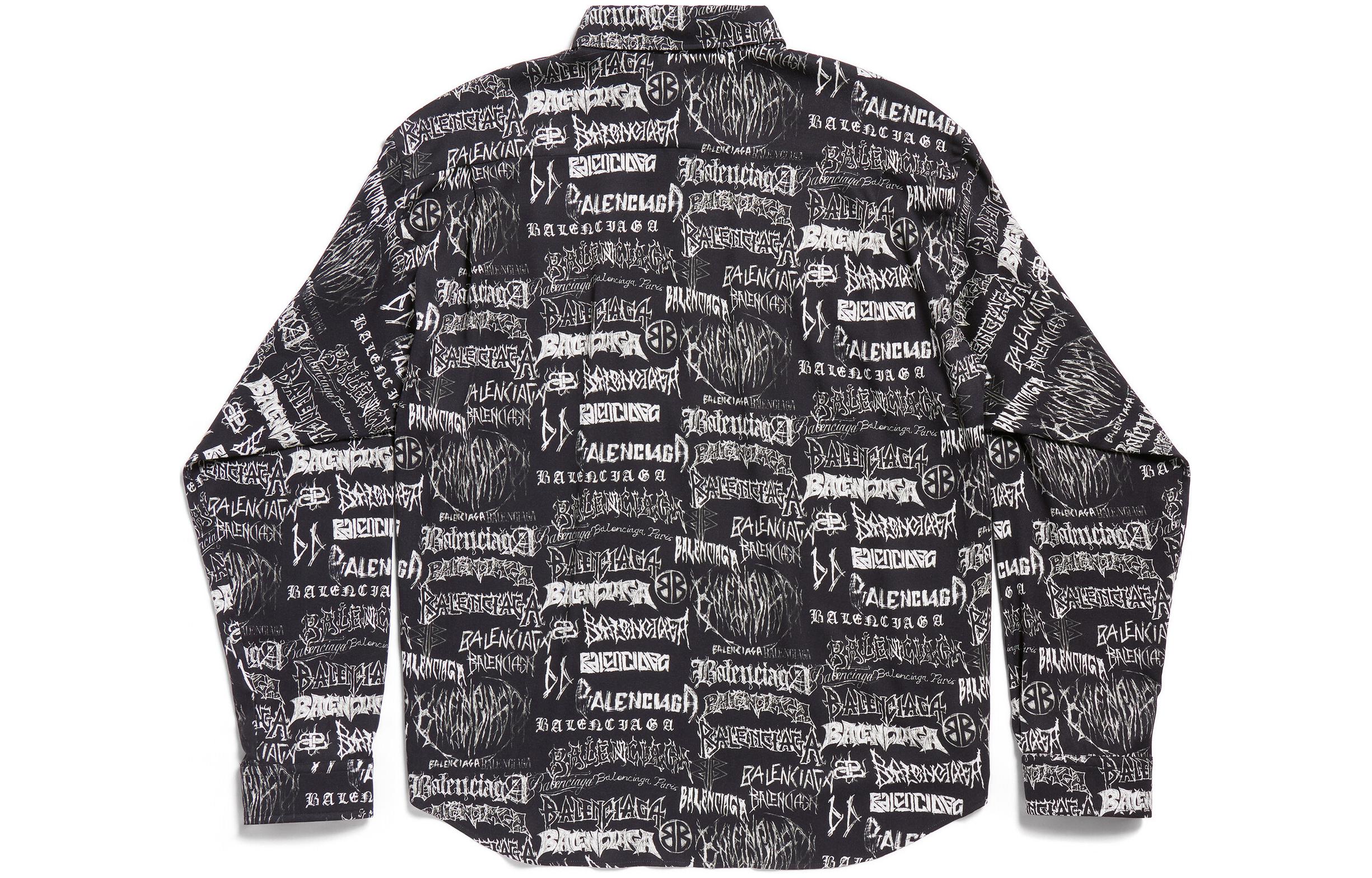 Balenciaga SS24 New Year Logo Print Shirt  Loose Fit. 662983TPLE71000 圖 8