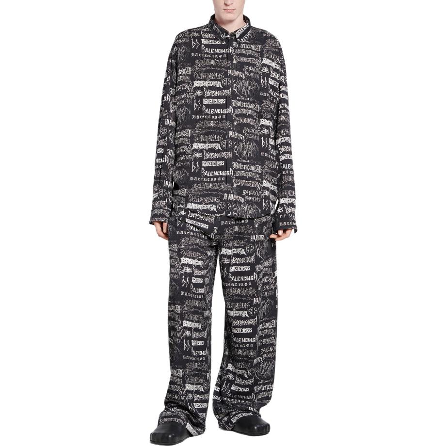 Balenciaga SS24 New Year Logo Print Shirt  Loose Fit. 662983TPLE71000 圖 9