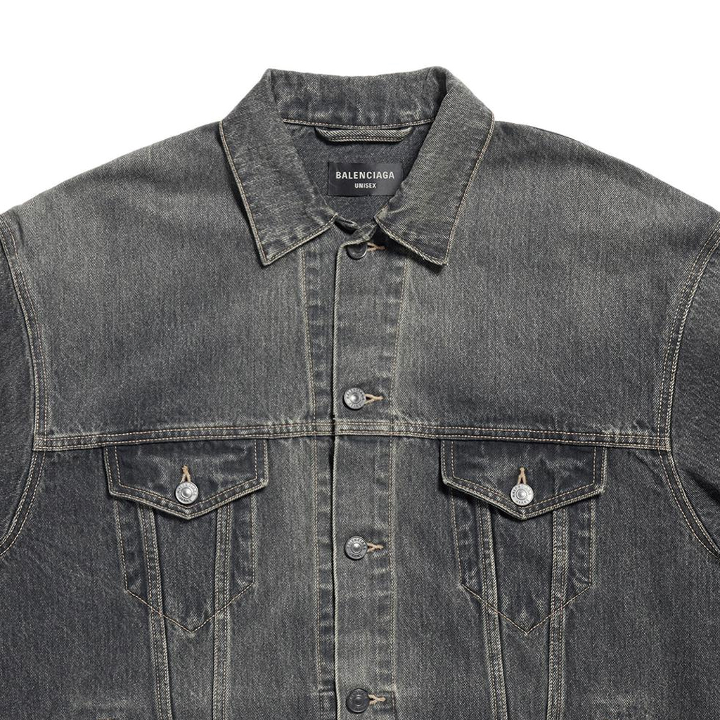 Sizing 巴黎世家 SS24 新年標誌灰色單排扣外套 男女同款寬鬆版型 773804TBP473721