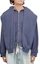 Sizing Balenciaga SS24 經典純色拉鍊連帽外套 藍色 - 標準版型 794739TQVX14108