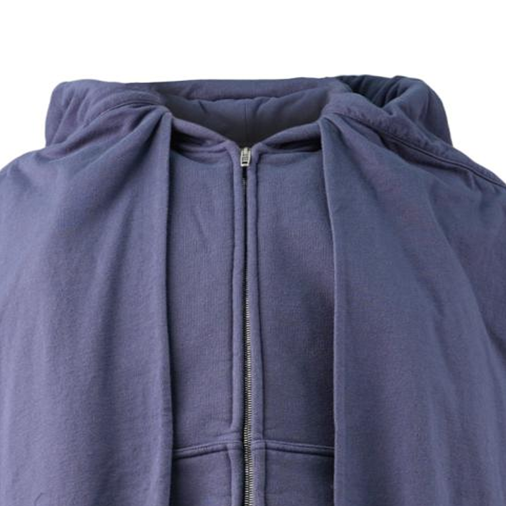 Balenciaga SS24 Solid Color Zip-Up Hoodie Blue -  Regular Fit. 794739TQVX14108 圖 9