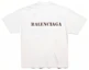 Lookbook Balenciaga SS24 Stencil Type Distressed Loose Fit White T-Shirt for Men. 764235TQVA33307