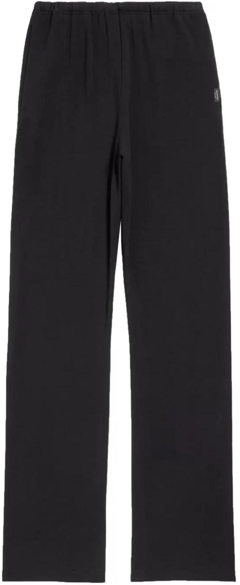balenciaga-ss-24-unisex-black-logo-stretch-waist-straight-knit-sweatpants-773462-tpvo-81000