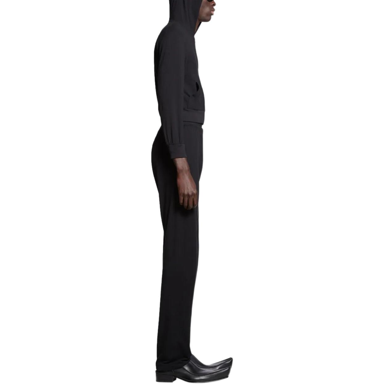 Details for Balenciaga SS24 Unisex Black Logo Stretch Waist Straight Knit Sweatpants 773462TPVO81000