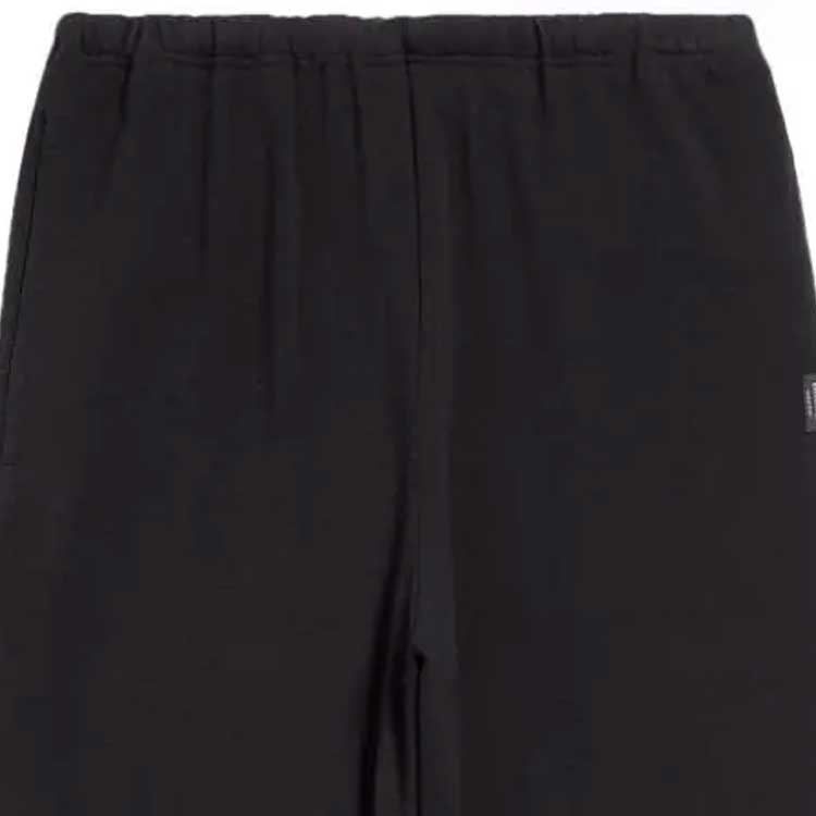 Cheap Balenciaga SS24 Unisex Black Logo Stretch Waist Straight Knit Sweatpants 773462TPVO81000