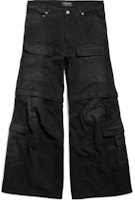 Balenciaga SS24 Unisex Black Straight-Leg Cargo Pants with Pocket. 783694TNW111672 Balenciaga SS24 Unisex Black Straight-Leg Cargo Pants with Pocket. 783694TNW111672