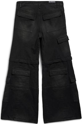 Balenciaga SS24 男女黑色直筒多口袋工裝褲 783694TNW111672 Lookbook Balenciaga SS24 男女黑色直筒多口袋工裝褲 783694TNW111672