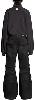 Balenciaga SS24 男女黑色直筒多口袋工裝褲 783694TNW111672 Purchase Balenciaga SS24 男女黑色直筒多口袋工裝褲 783694TNW111672