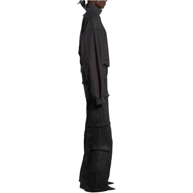 Details for Balenciaga SS24 男女黑色直筒多口袋工裝褲 783694TNW111672