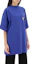 Shop Balenciaga SS24 Baju-T Oversaiz Logo Biru Uniseks. 712398TNVG14019
