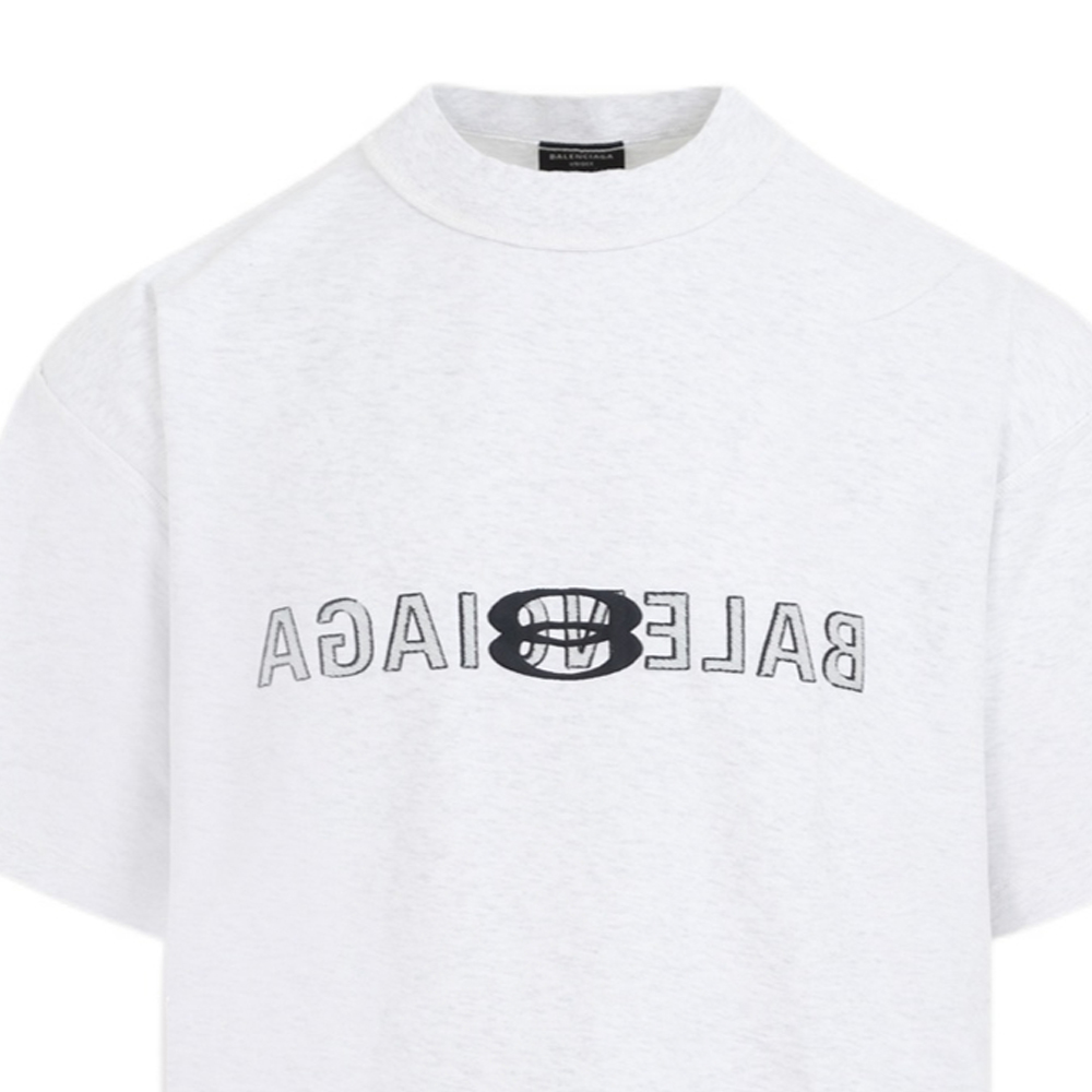 Balenciaga SS24 White Alphabet Logo Crewneck T-Shirt Regular Fit . 787358TQVU52569 圖 3